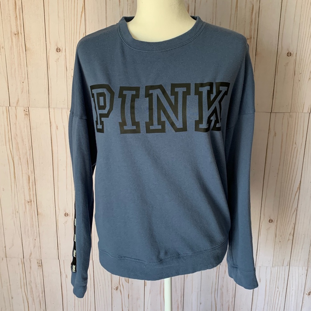 PINK blue sweatshirt size XS